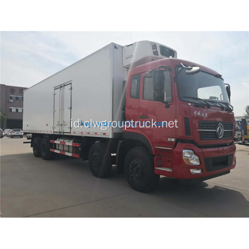 Dongfeng 8x4 makanan ponsel kulkas pendingin van truk